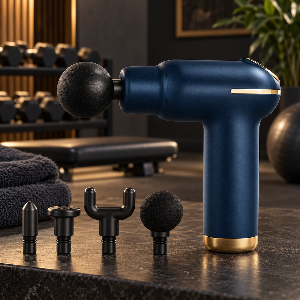First Call Recovery Massage Gun — Heated Muscle Relief