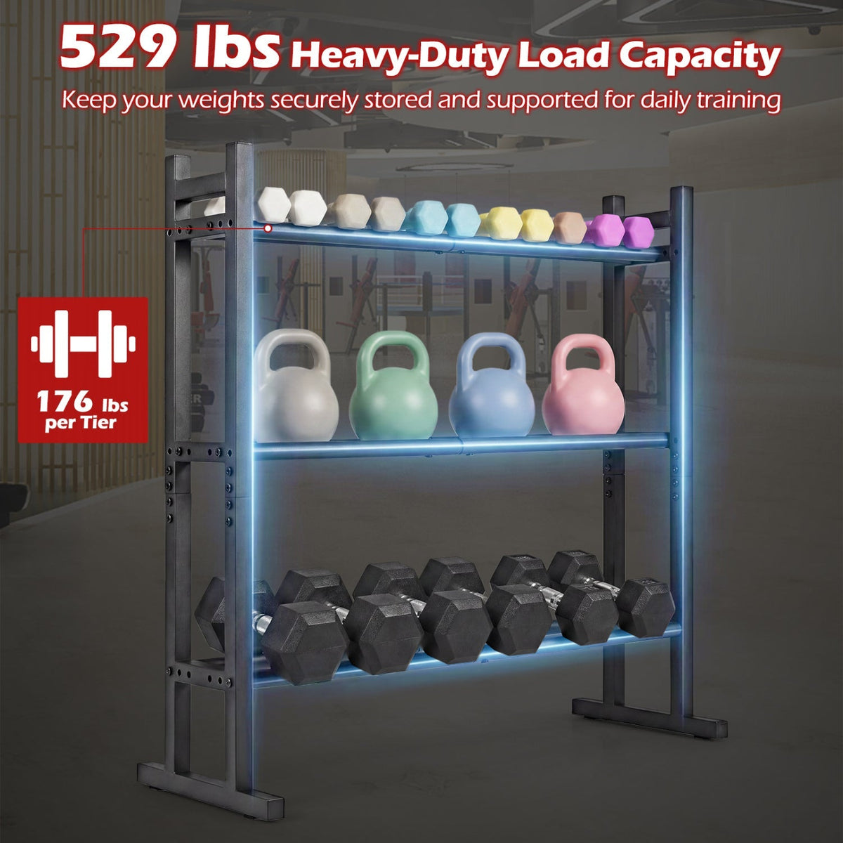The Strength Station-3 Tier Rack