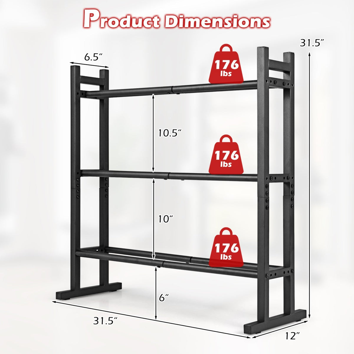The Strength Station-3 Tier Rack